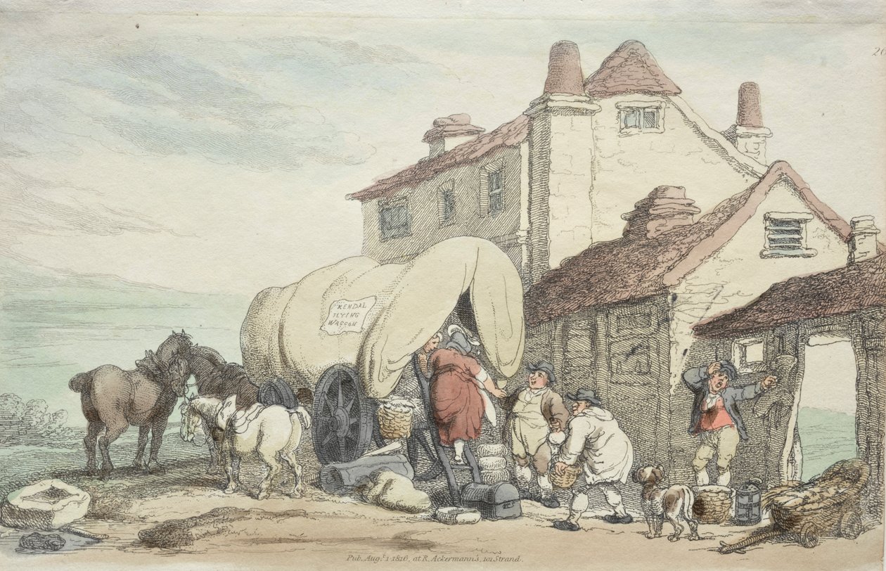 Richardsons Show: Létající vůz, 1816. od Thomas Rowlandson