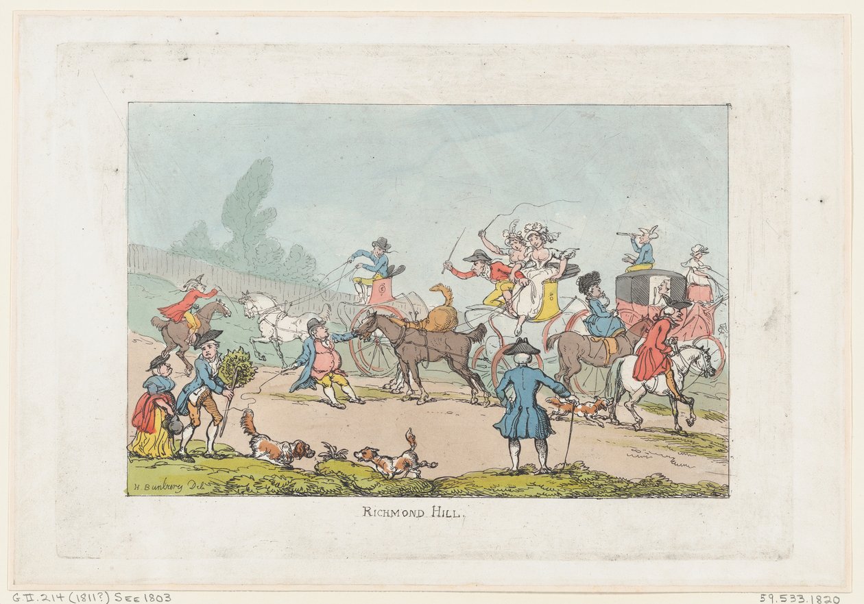 Richmond Hill, 1811, 1811. od Thomas Rowlandson