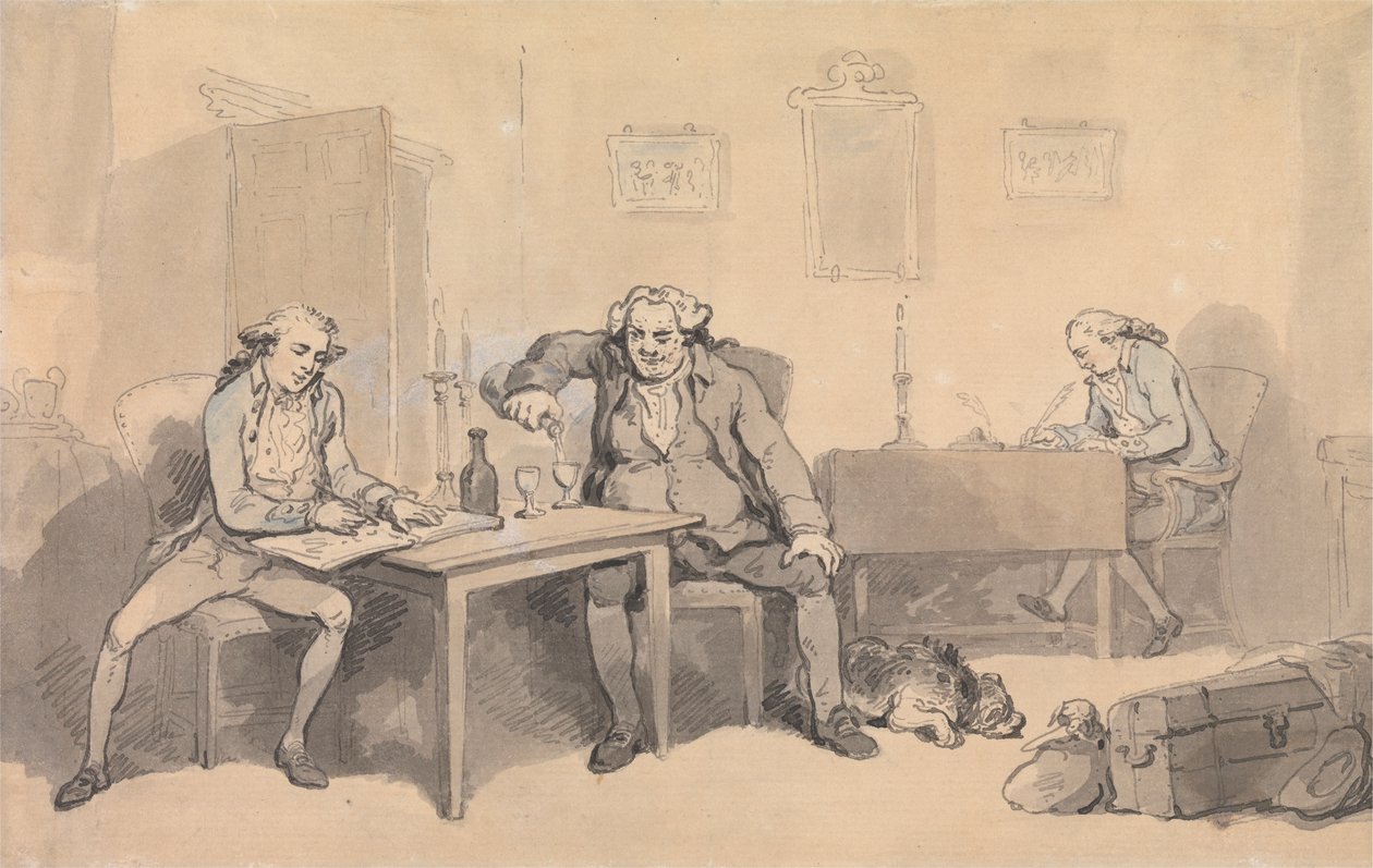 Rowlandson a Wigstead na turné od Thomas Rowlandson