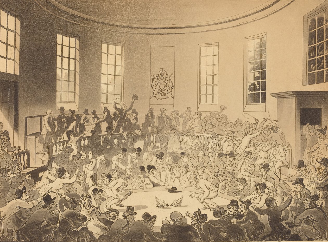 Royal Cock Pit, publikoval 1808. od Thomas Rowlandson