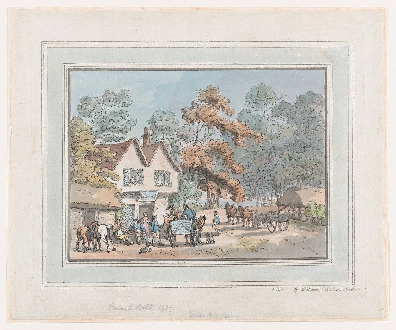 Venkovské zastavení, 1787., 1787. od Thomas Rowlandson