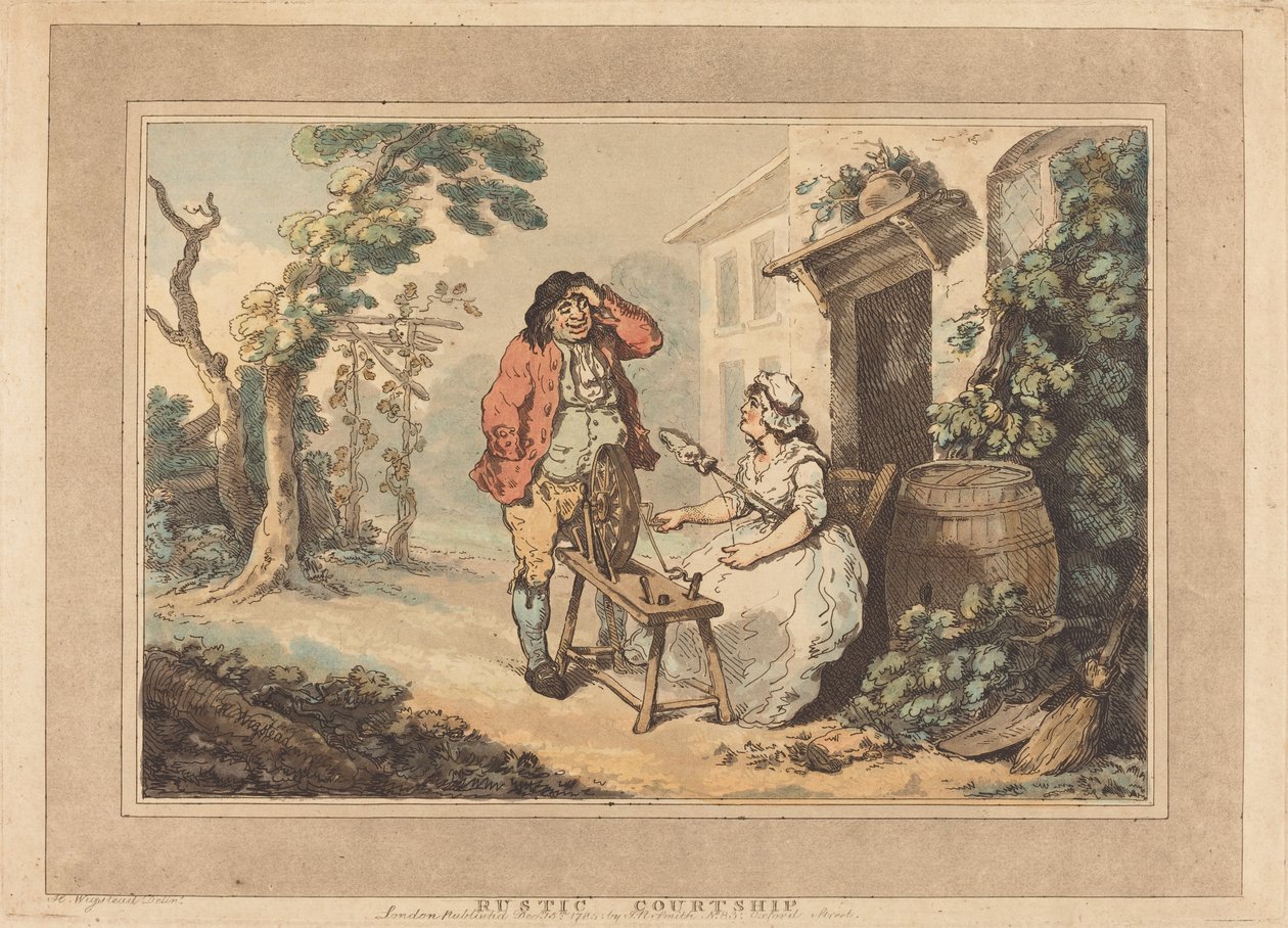 Rustikální námluvy od Thomas Rowlandson