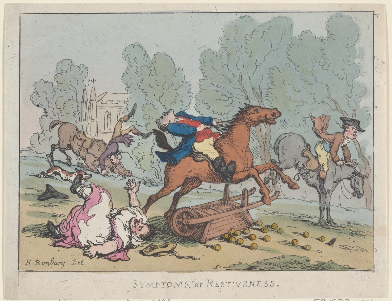 Symptoms of Restiveness, 1807., 1807. od Thomas Rowlandson