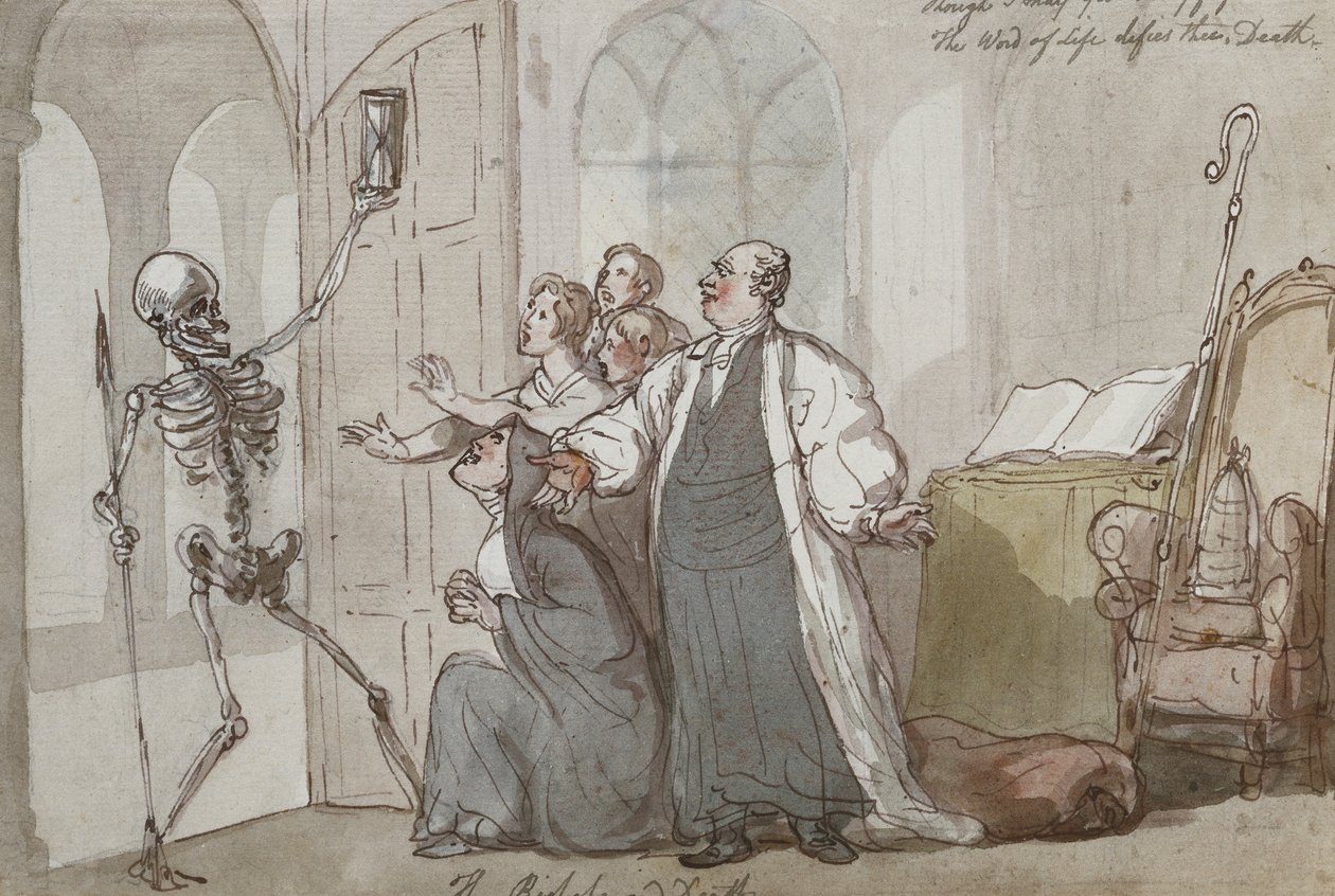 Biskup a smrt od Thomas Rowlandson