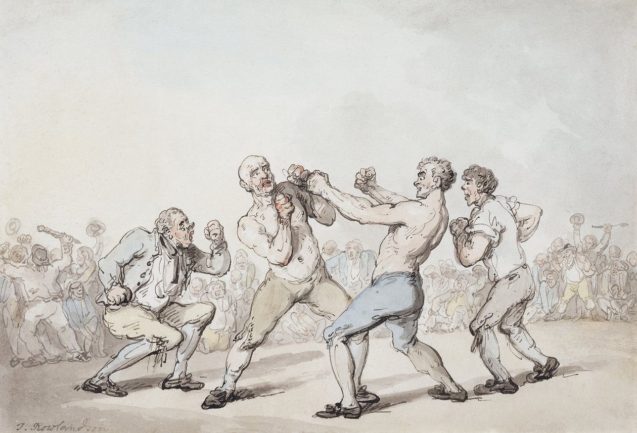 Boxerský zápas, od Thomas Rowlandson
