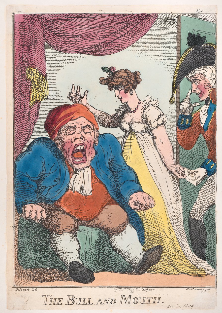 Býk a ústa, 1808-09., 1808-09. od Thomas Rowlandson