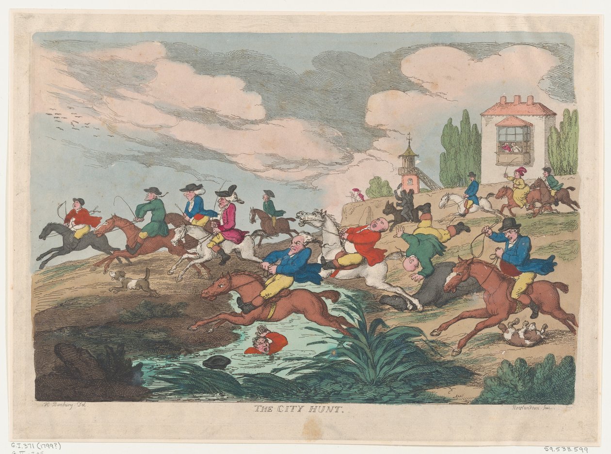 The City Hunt, ca. 1810, ca. 1810. od Thomas Rowlandson