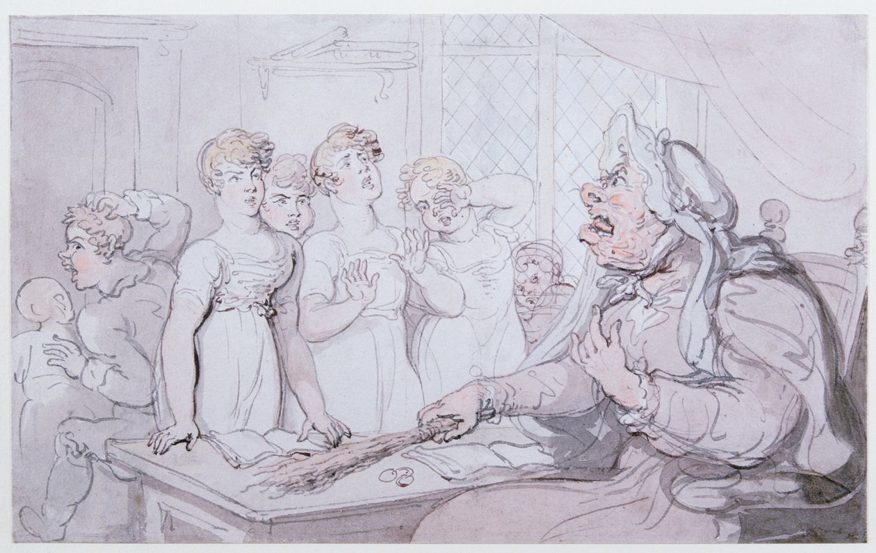 Krutá paní od Thomas Rowlandson