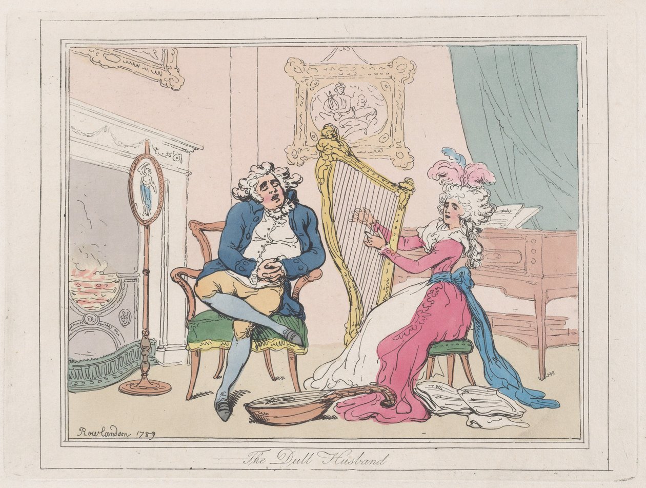 Tupý manžel, 1789., 1789. od Thomas Rowlandson