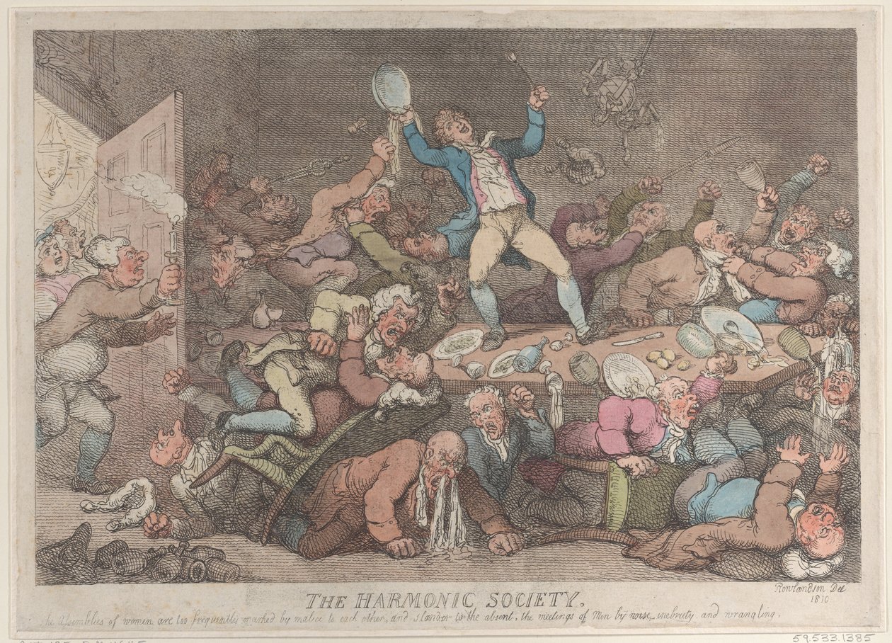 Harmonická společnost, 1810., 1810. od Thomas Rowlandson