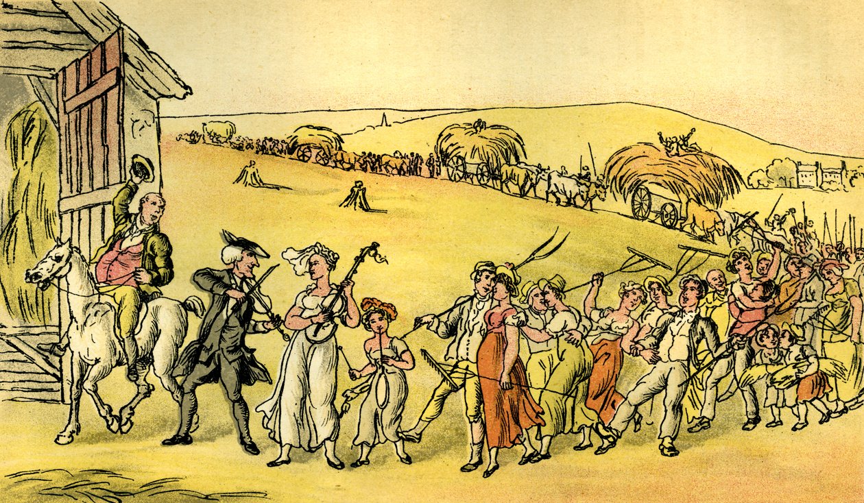"The Harvest Home" od Thomas Rowlandson
