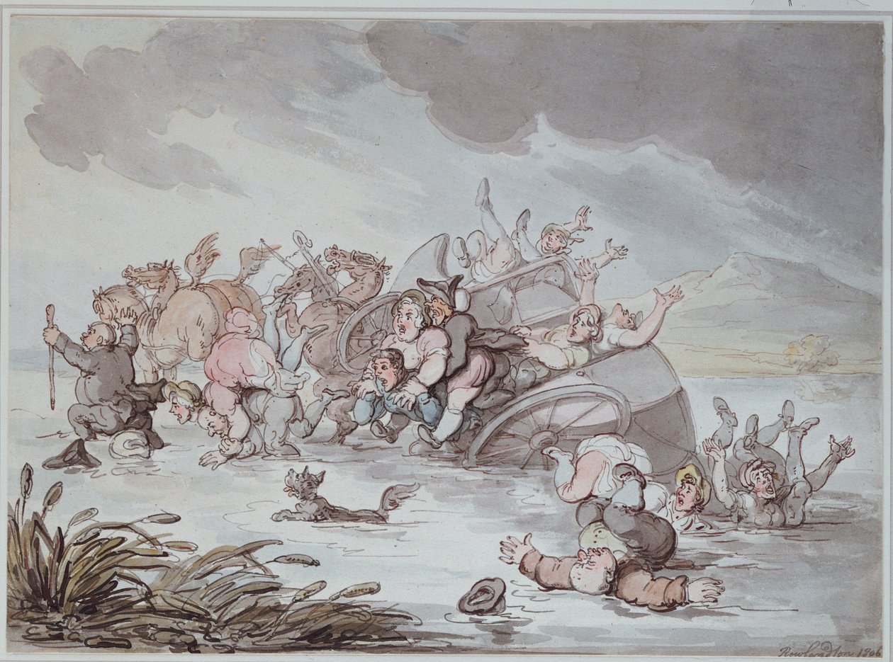 Neštěstí, 1806 od Thomas Rowlandson