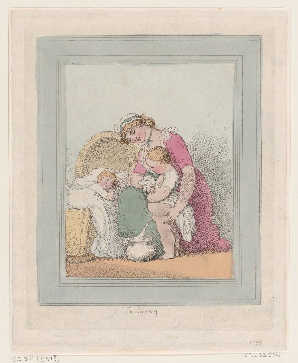Školka, 1799., 1799. od Thomas Rowlandson
