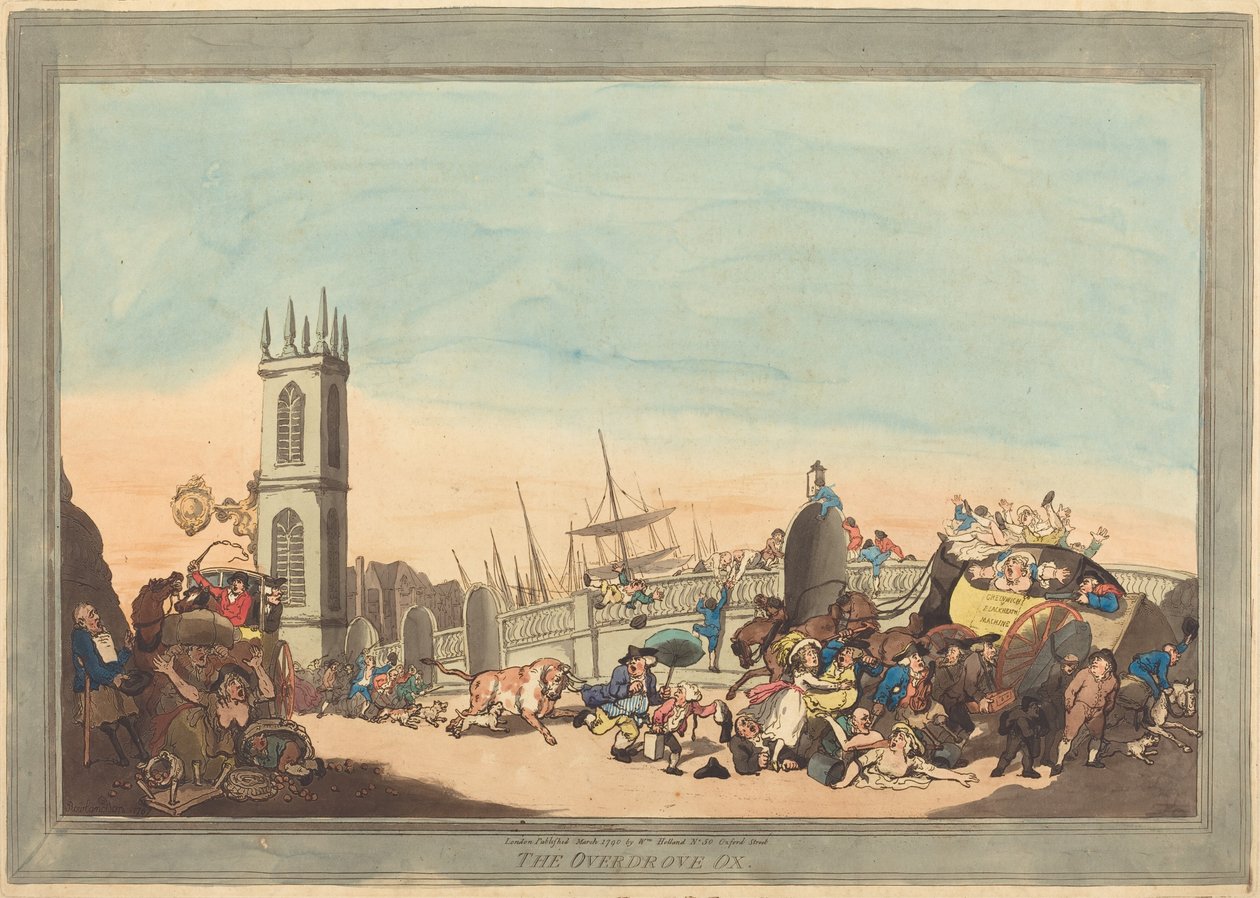 Přehnaný vůl od Thomas Rowlandson