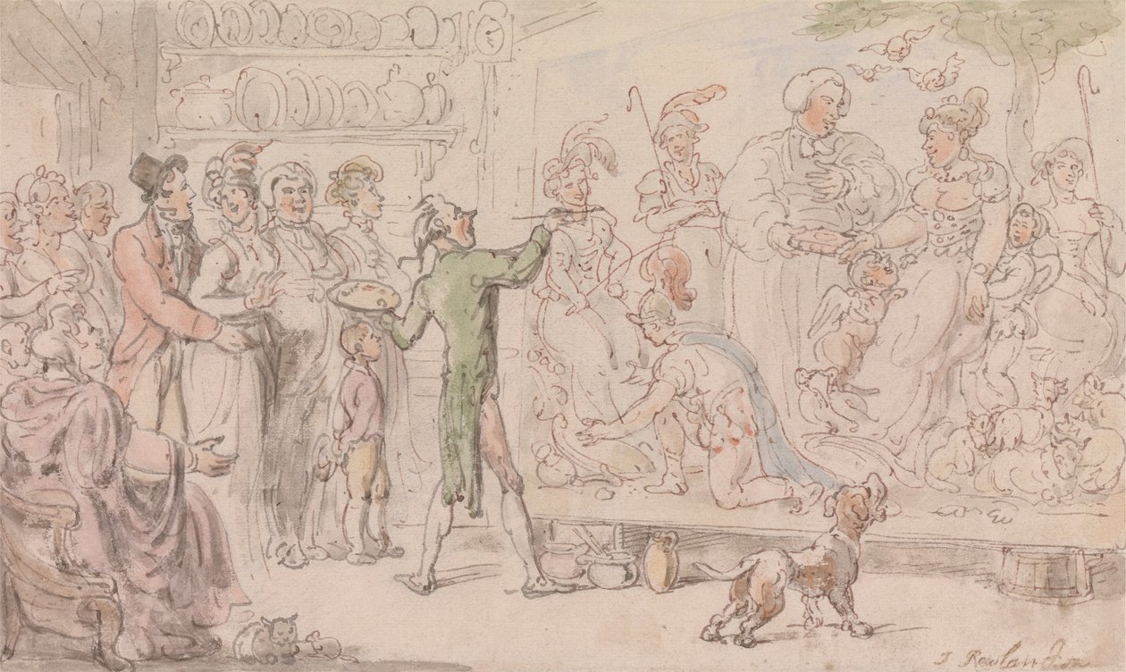 Vikář z Wakefieldu: Rodinný obraz od Thomas Rowlandson
