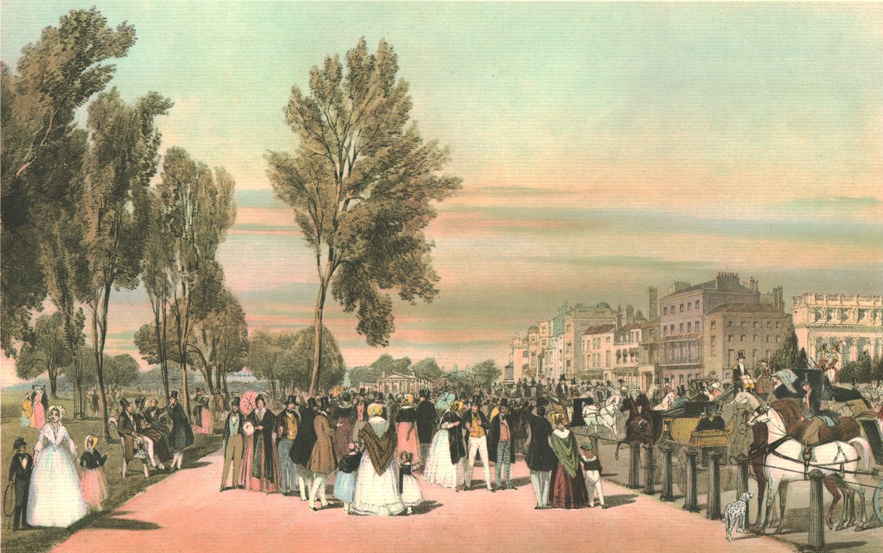 Hyde Park poblíž Grosvenor Gate. od Thomas Shotter Boys