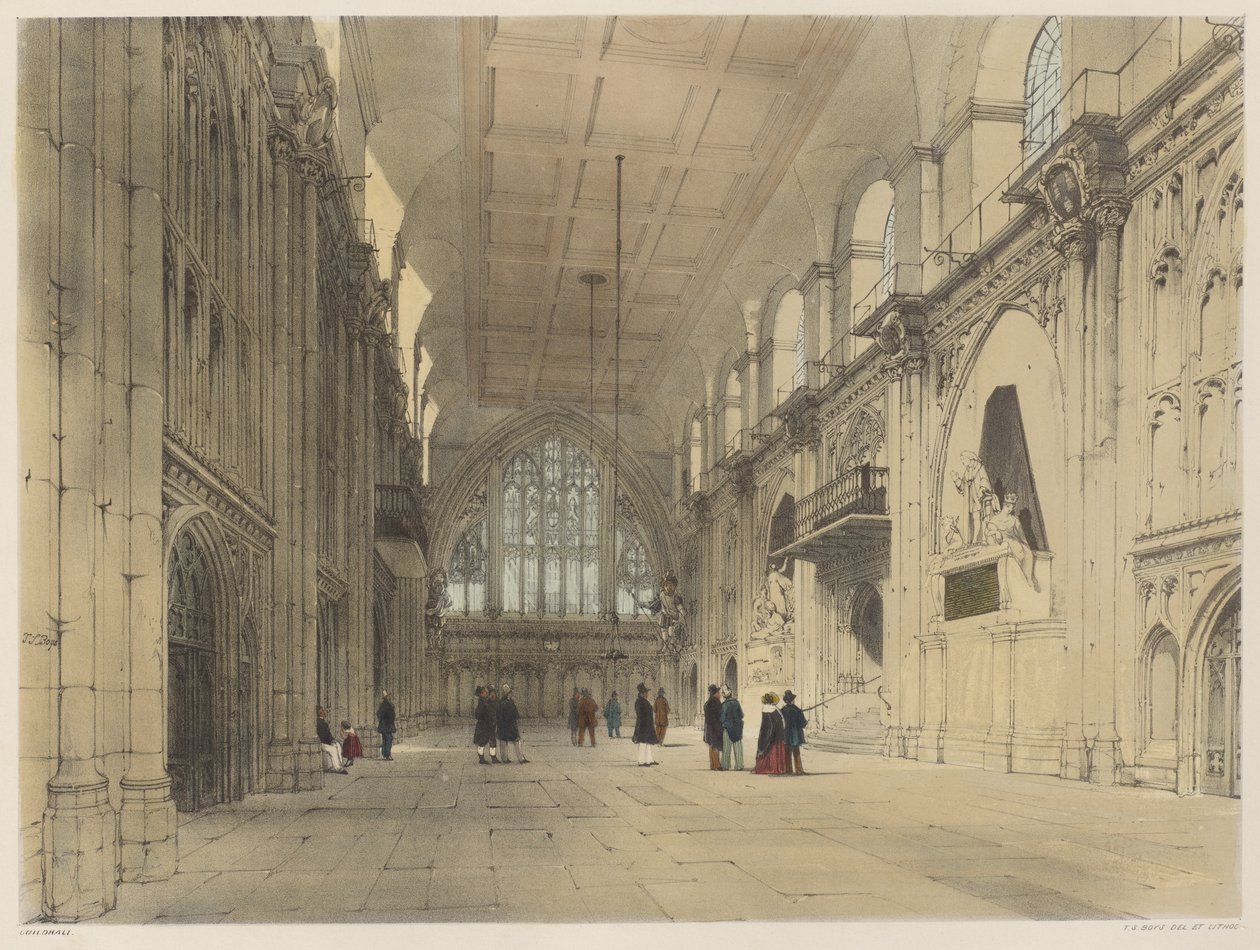Londýn, jak to je: Guildhall od Thomas Shotter Boys