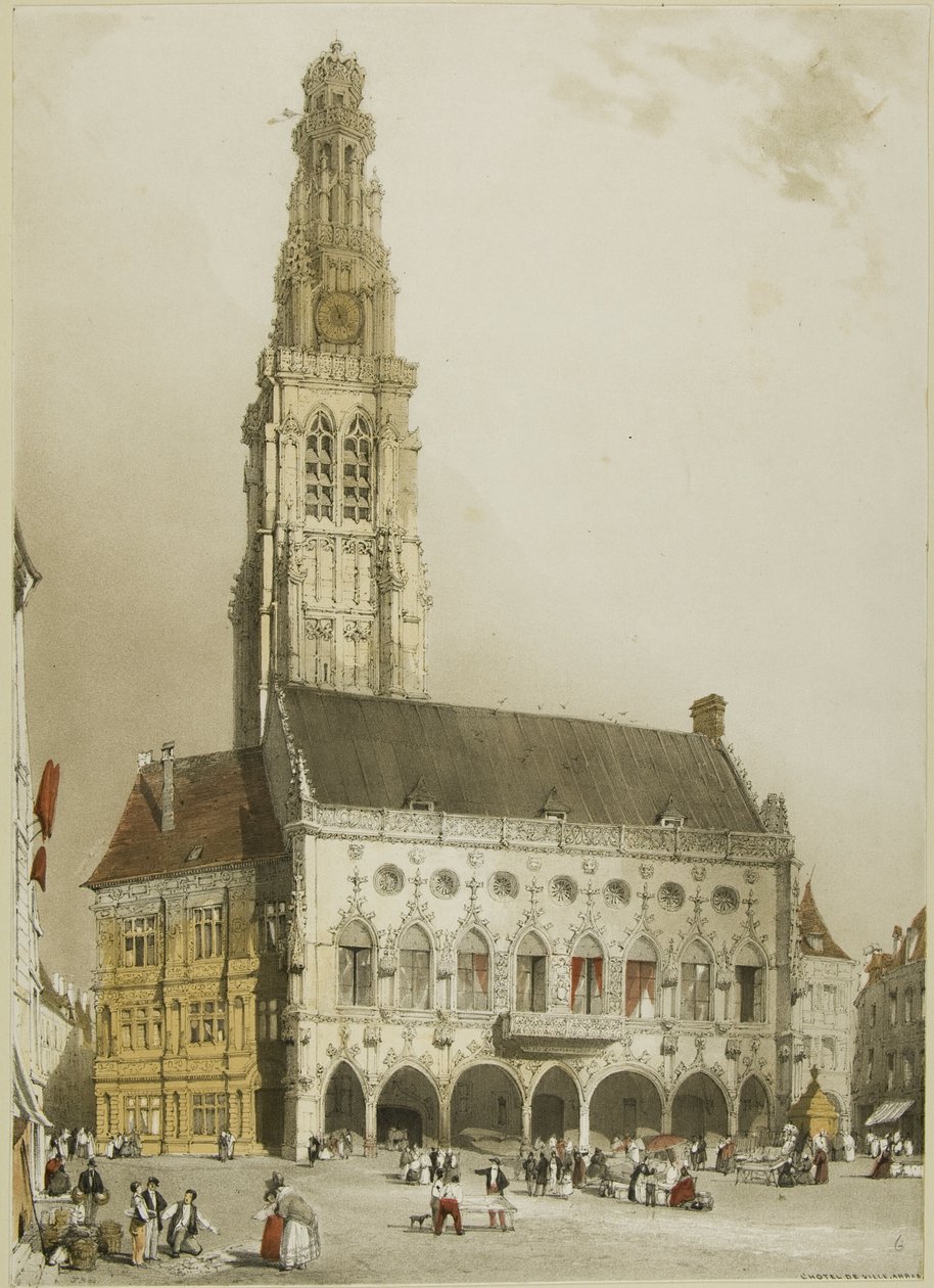 Jižní veranda katedrály v Chartres od Thomas Shotter Boys
