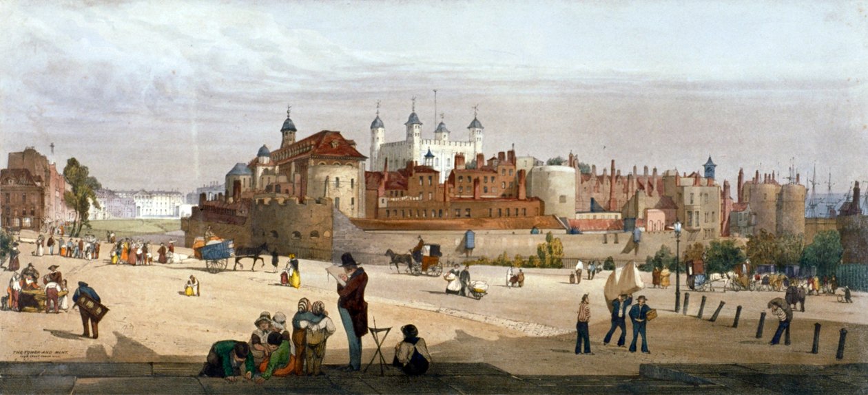 Tower of London, 1842 od Thomas Shotter Boys