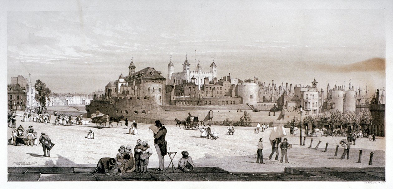 Tower of London, 1842 od Thomas Shotter Boys