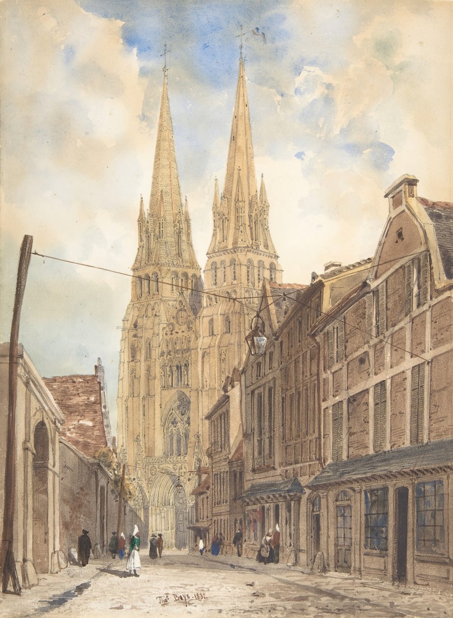 Pohled na Bayeux, 1832. od Thomas Shotter Boys