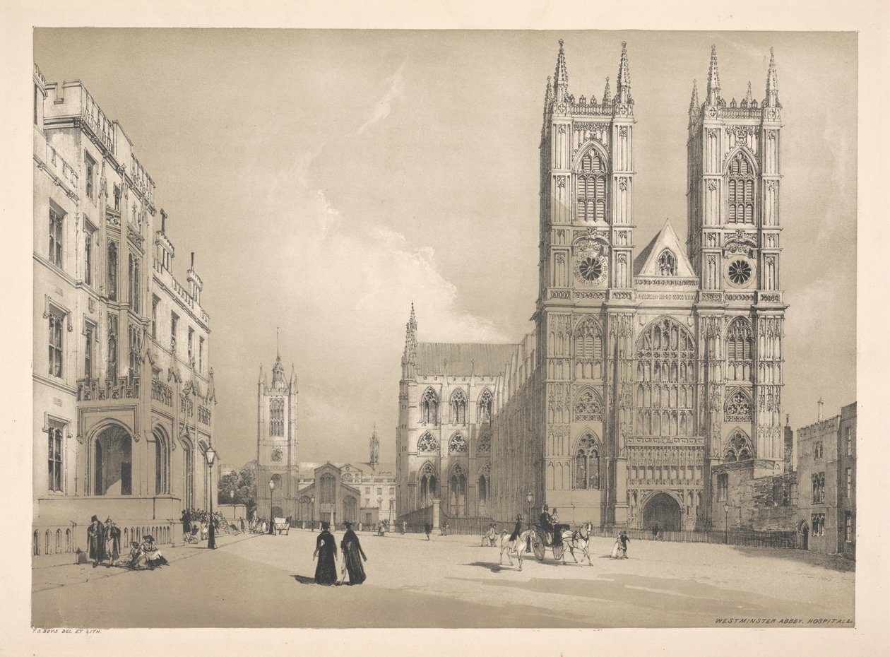 Abbey Westminster, nemocnice a c. od Thomas Shotter Boys