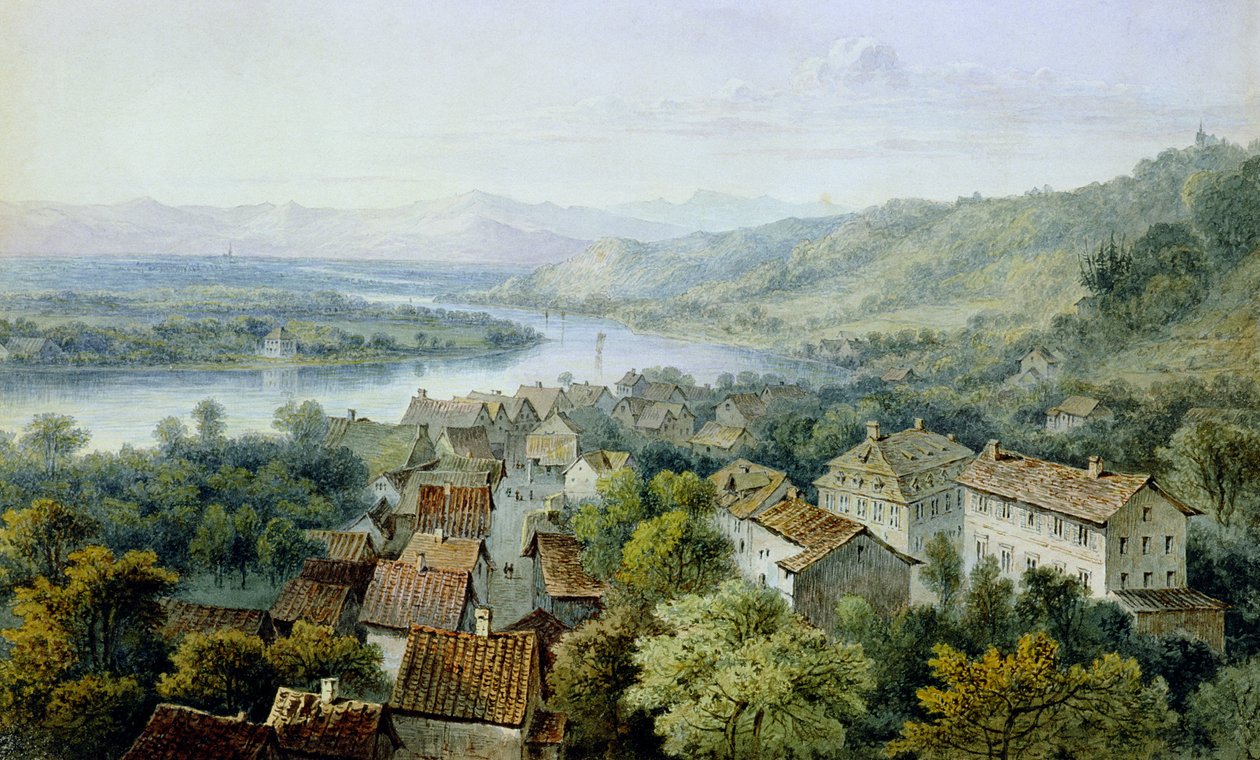 Pohled na Karlsruhe od Thomas Sidney Cooper