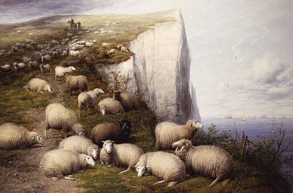 Na Kentish Cliffs od Thomas Sidney Cooper