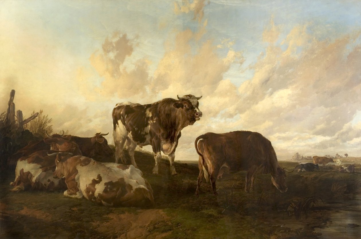 Odpočinek na louce, 1851 od Thomas Sidney Cooper