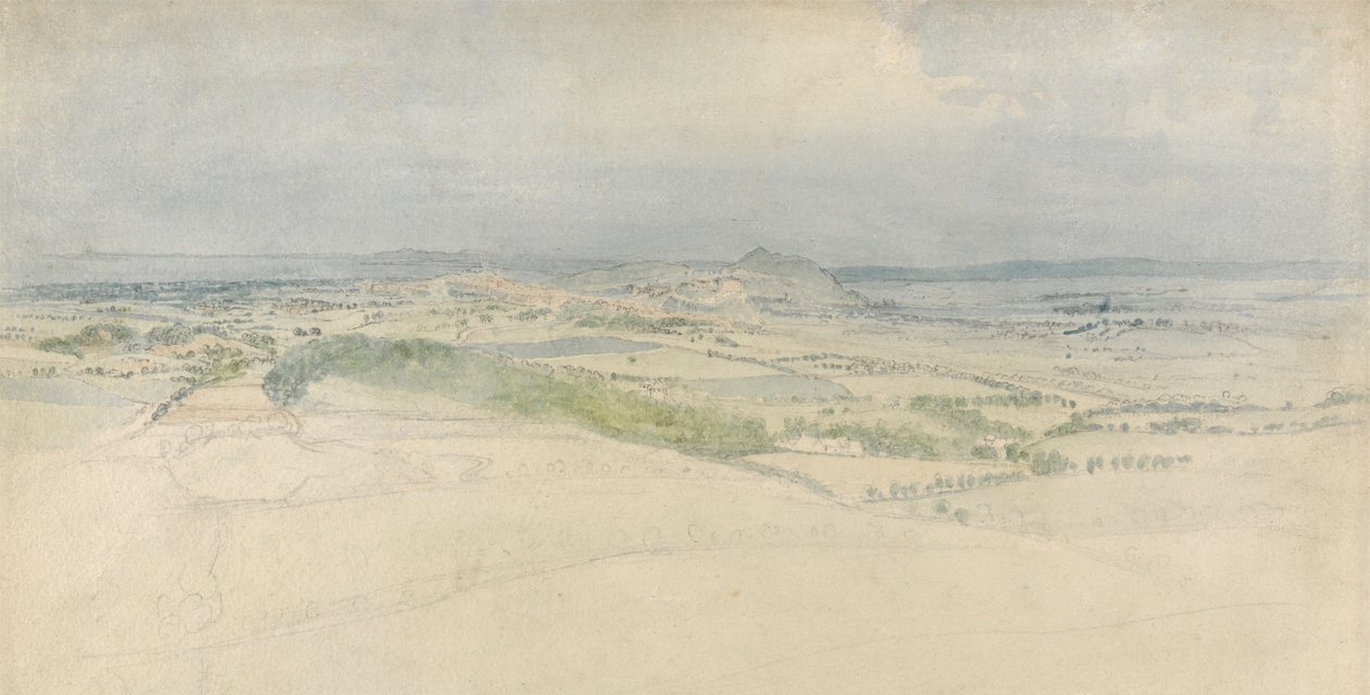 Pohled do dálky na Edinburgh od Thomas Stothard