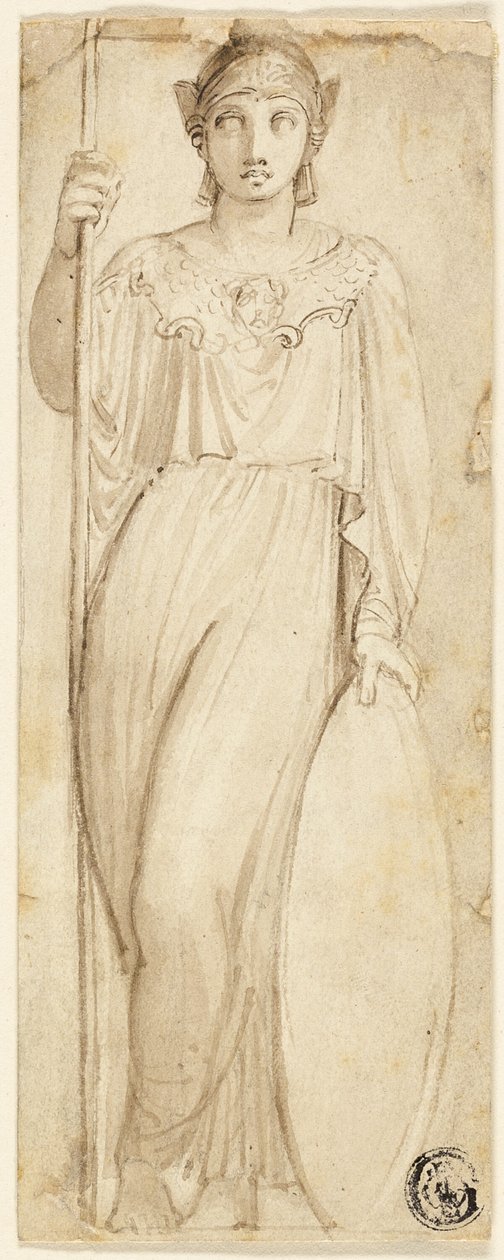 Athena nebo Britannia identifikovaná jako Athena od Thomas Stothard
