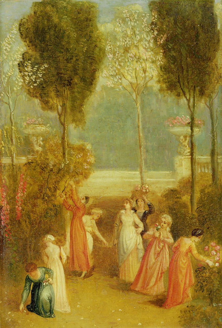 The Garden, c.1820 (olej na panelu) od Thomas Stothard