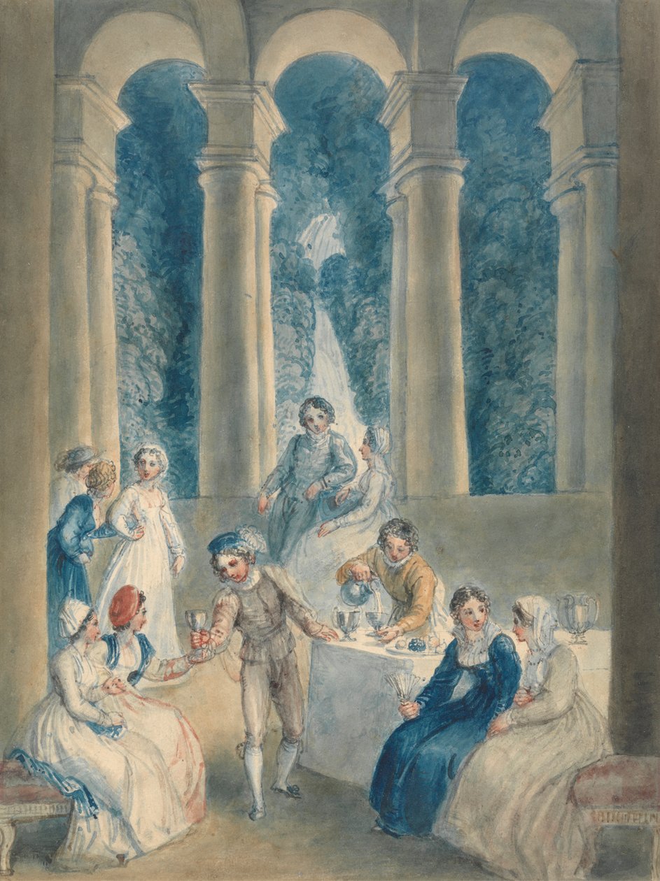 Desátý den dekameronu od Thomas Stothard