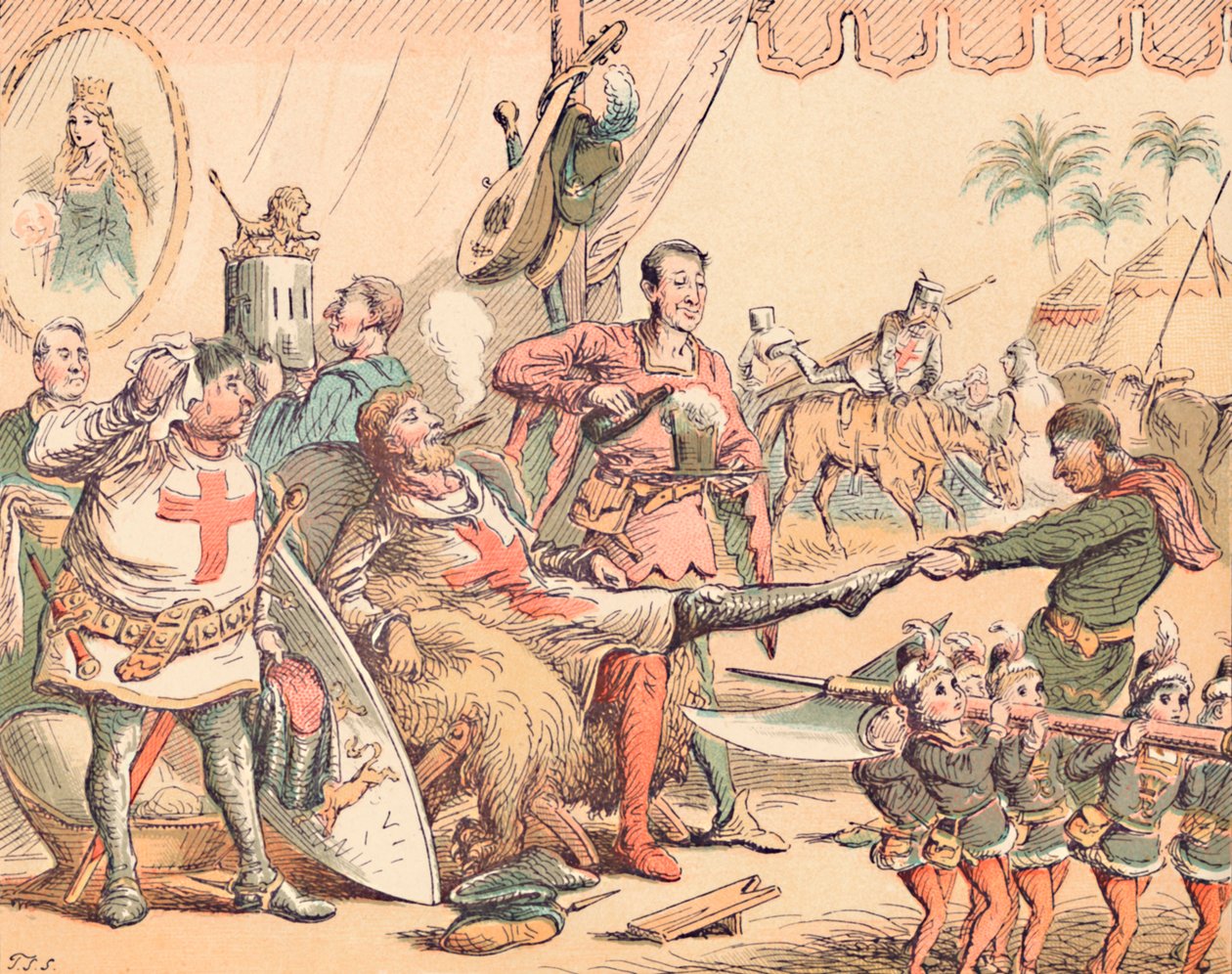 Král Richard I. v Palestině, c1884 od Thomas Strong Seccombe