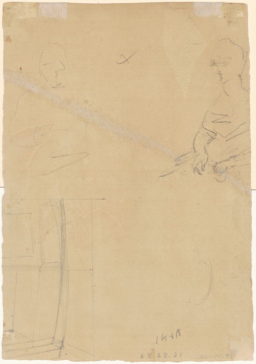 Figurální studie [verso] od Thomas Sully
