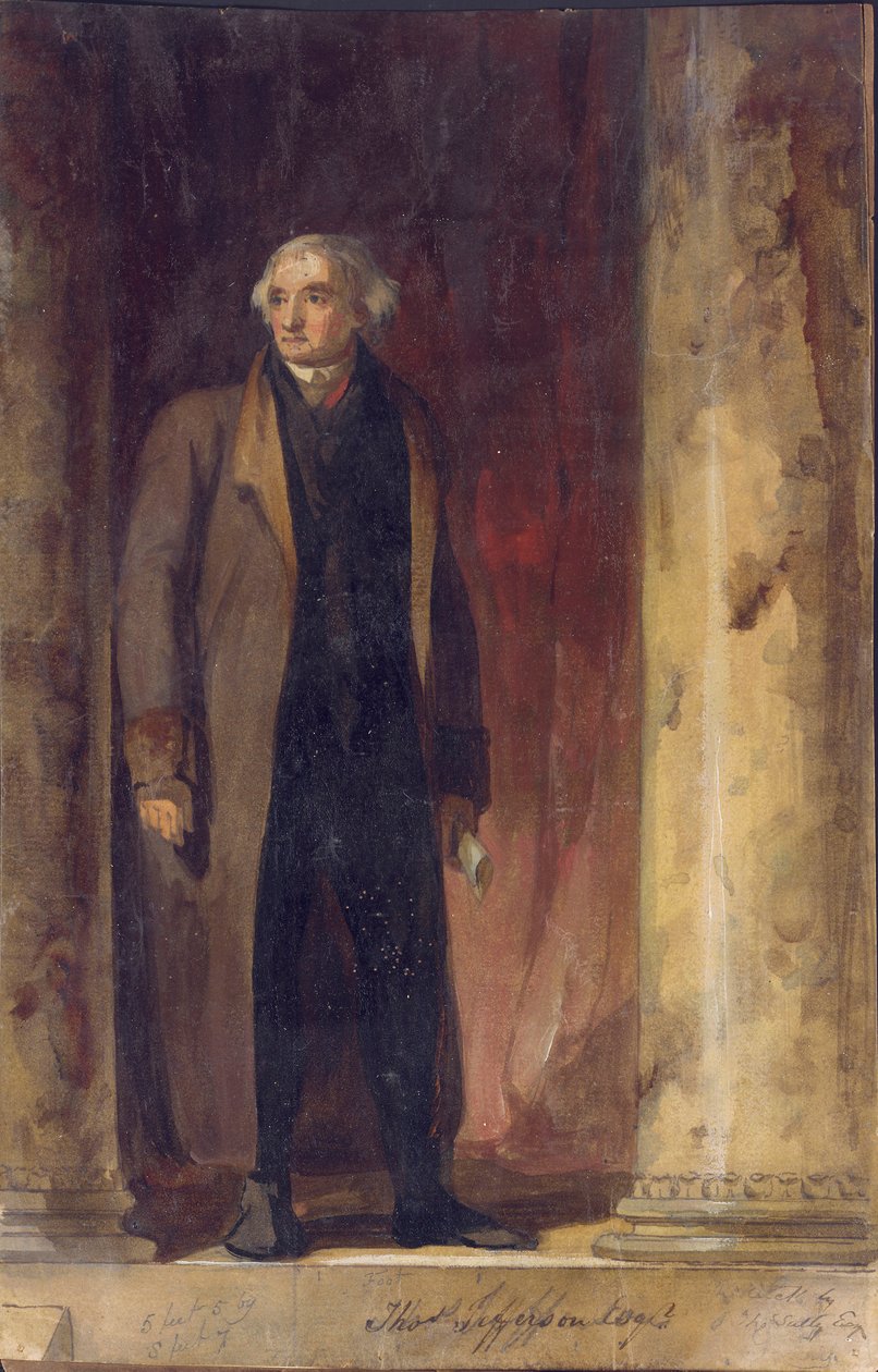 Portrét Thomase Jeffersona, 1822 od Thomas Sully