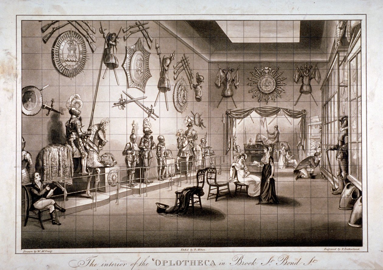 The Hoplotheca, Brook Street, Westminster, Londýn, c1810 od Thomas Sutherland