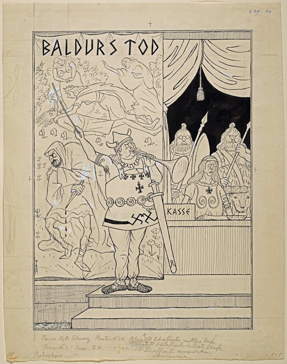 soutěž o Oberammergau; Simplicissimus XXXV/8 od Thomas Theodor Heine
