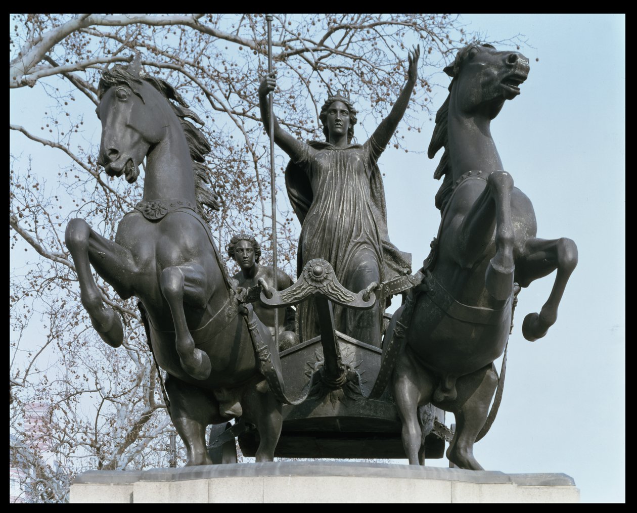 Boadicea, 50. léta 19. století (bronz) (viz také 33580) od Thomas Thornycroft