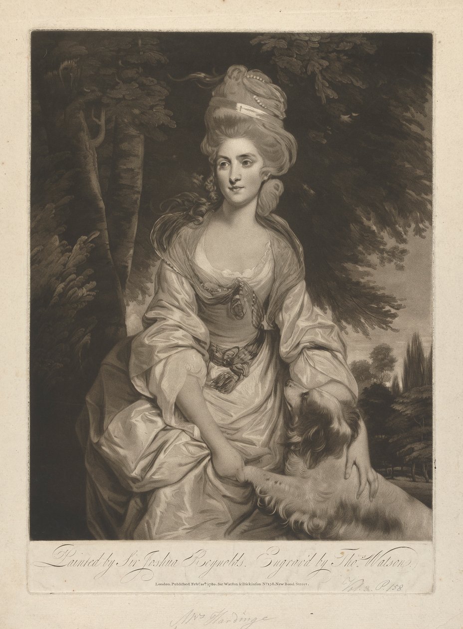 Lucy Hardinge (rozená Long) od Thomas Watson