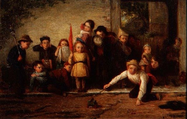 Dobrovolníci na dělostřelecké praxi od Thomas Webster