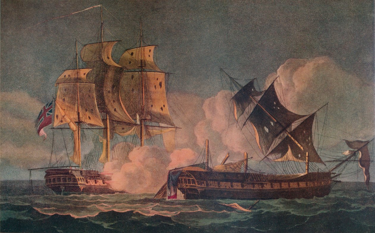 Capture of the Forte, c1800 od Thomas Whitcombe