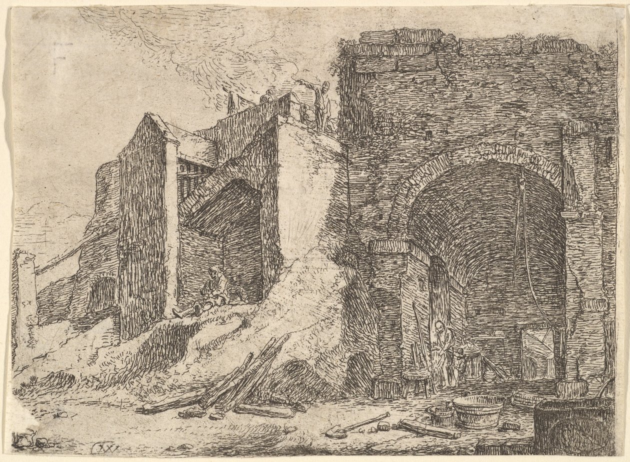 The Forge, 17. století. od Thomas Wijck
