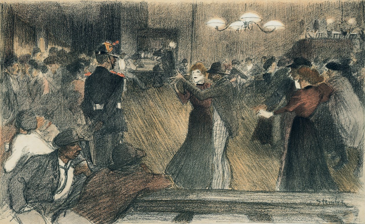 Ples u Bariéry od Théophile Alexandre Steinlen