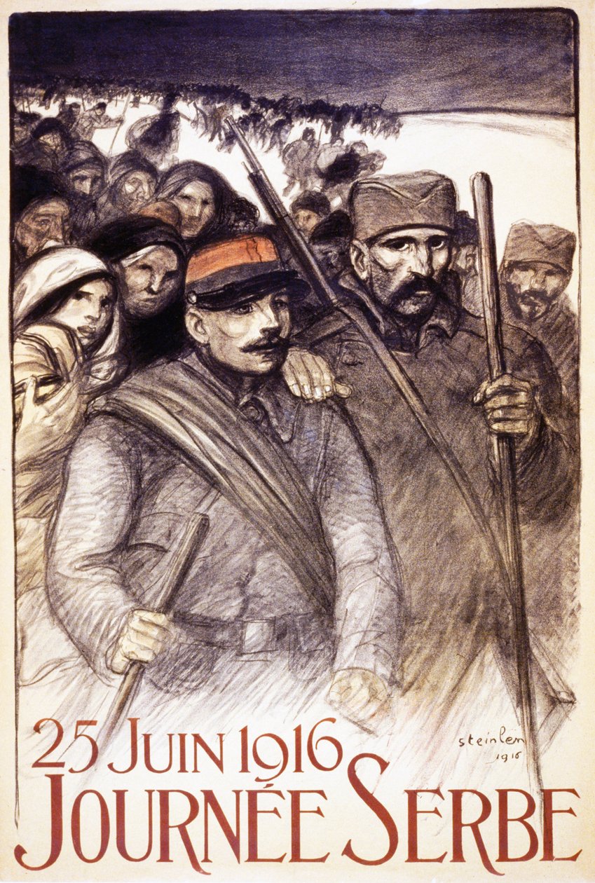 Srbský den, 1916 (viz také 698977) od Théophile Alexandre Steinlen