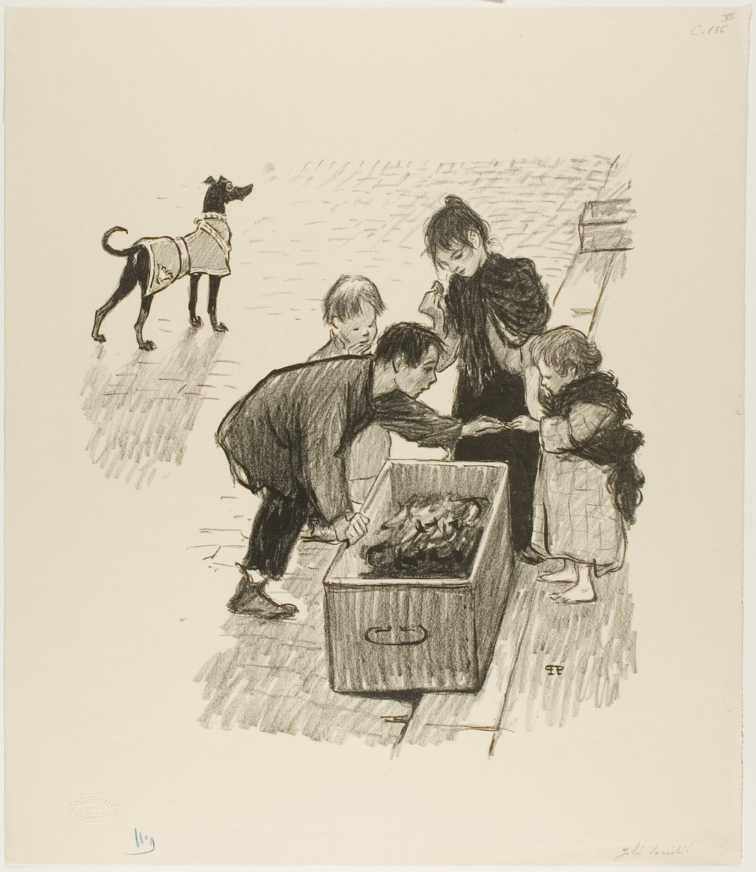 Vysoká společnost! od Théophile Alexandre Pierre Steinlen