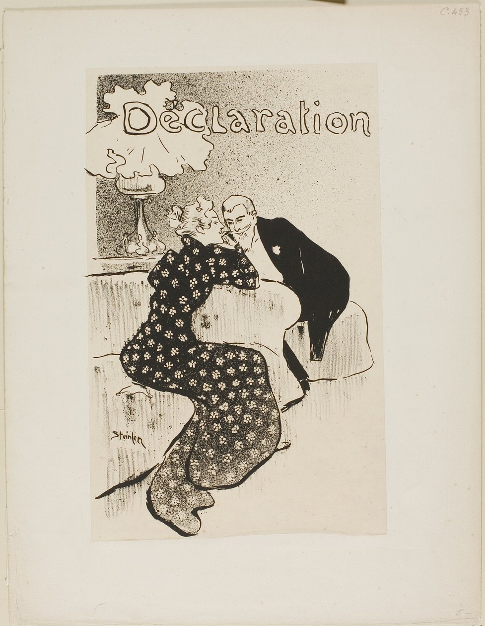 Prohlášení od Théophile Alexandre Pierre Steinlen