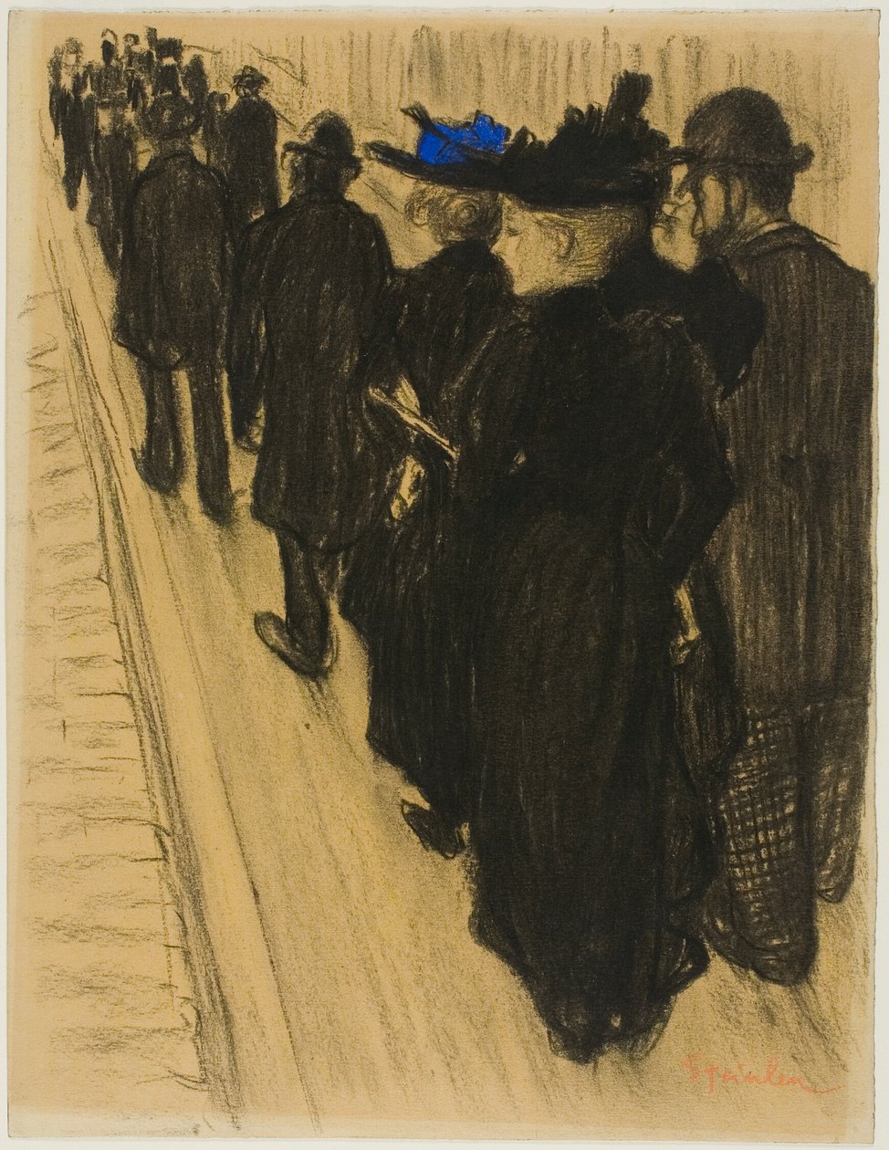 Společnost od Théophile Alexandre Pierre Steinlen