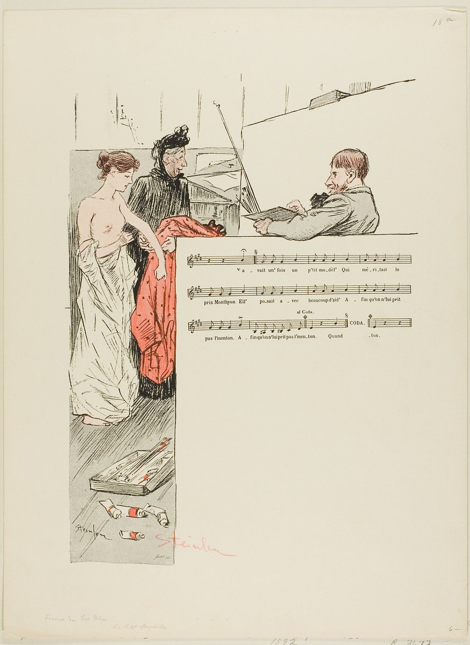 Malý model od Théophile Alexandre Pierre Steinlen