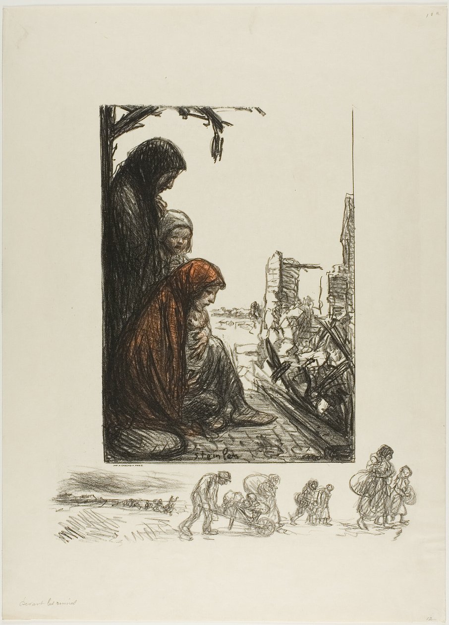 Společenská povinnost od Théophile Alexandre Pierre Steinlen